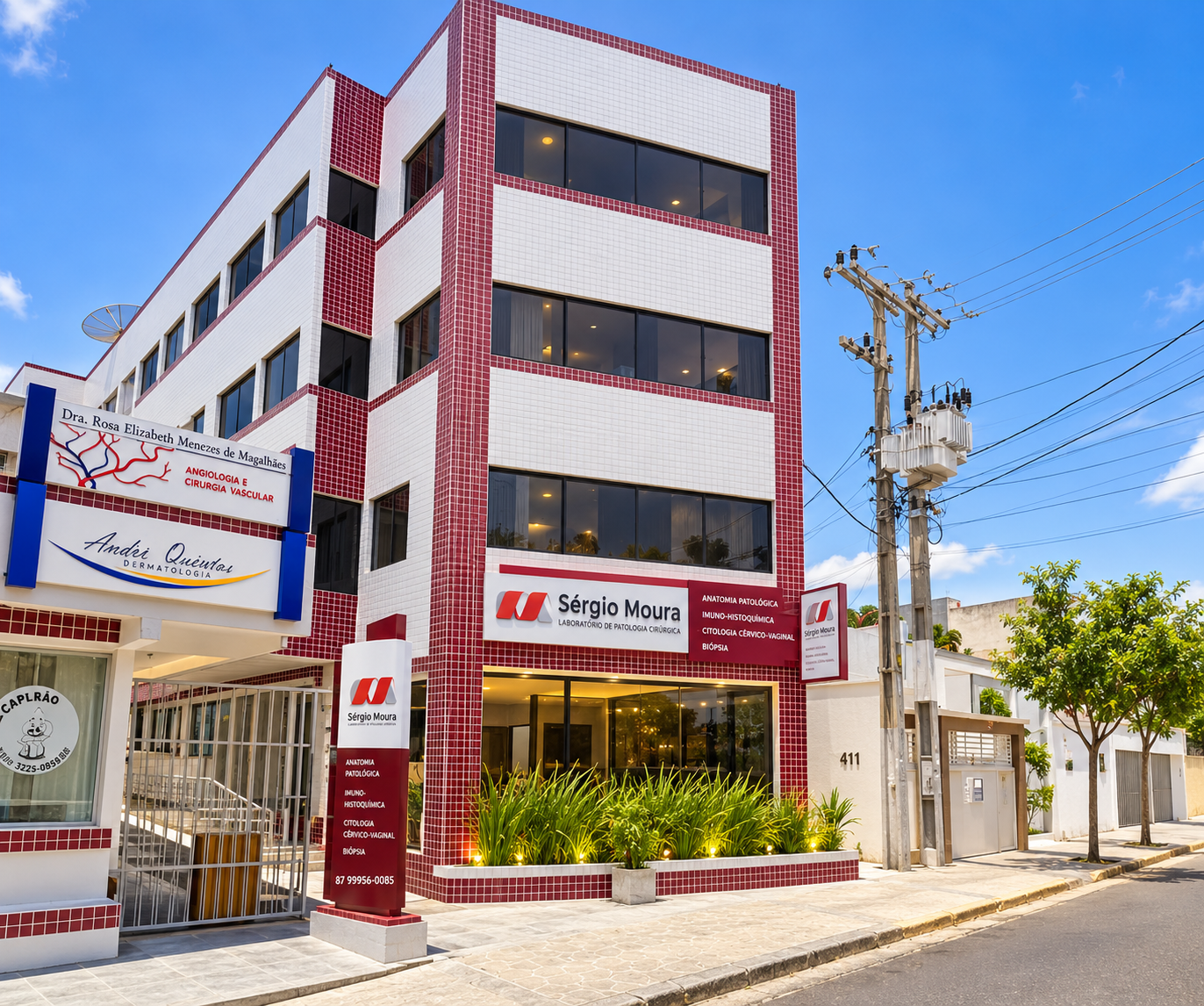 Fachada do Laboratório Sérgio Moura
